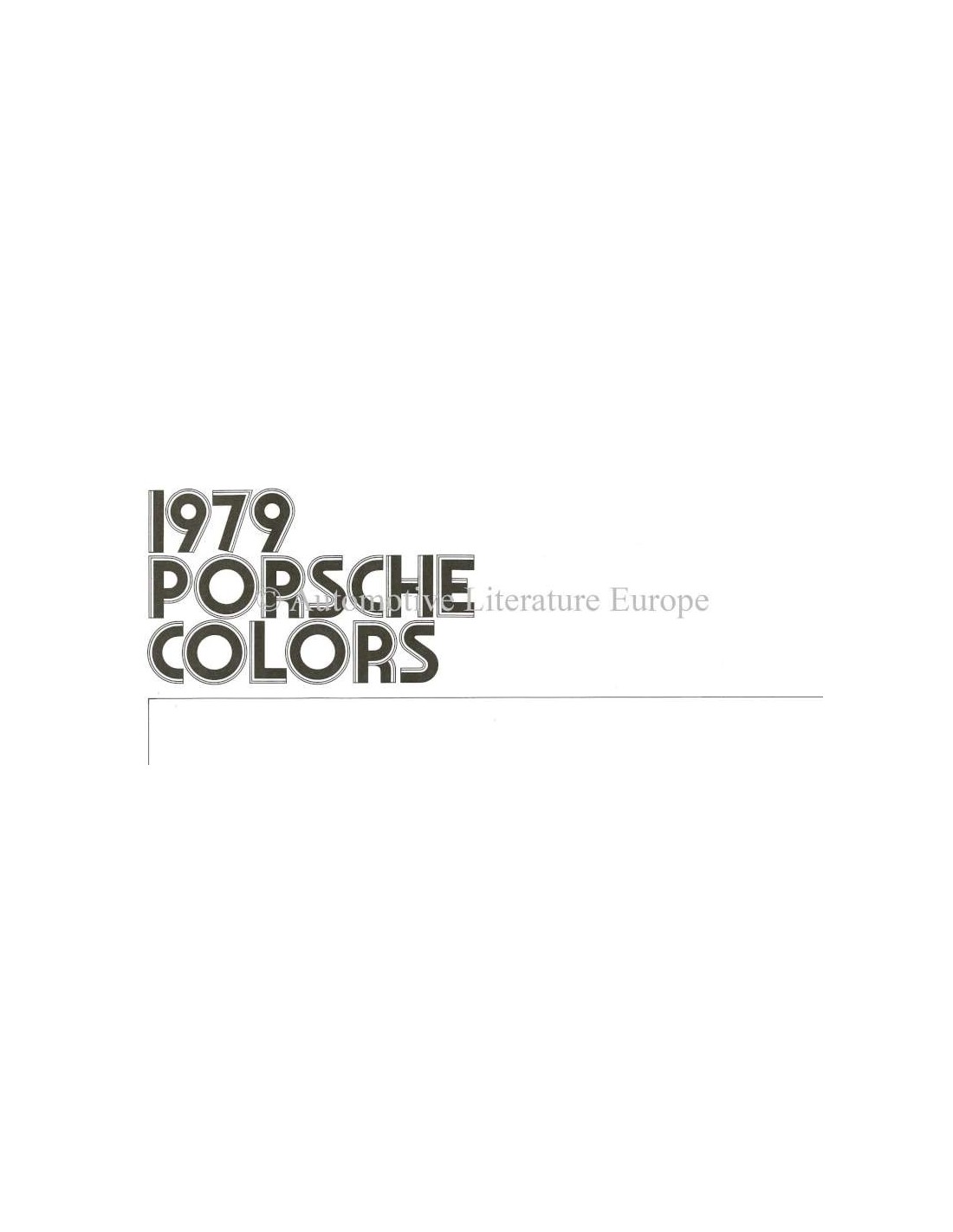 1979 Porsche 911sc 928 Turbo 924 Colours Interior