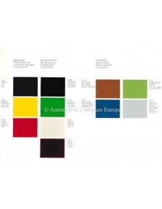1976 PORSCHE 924 COLOUR CHART BROCHURE 2