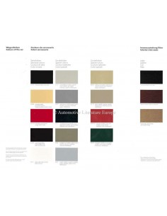 1983 PORSCHE 924 COLOURS & INTERIOR BROCHURE GERMAN 2