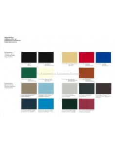 1982 PORSCHE 928 & 928S KLEUREN & INTERIEUR BROCHURE 2