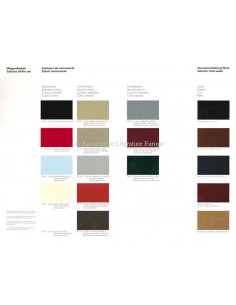 1983 PORSCHE 928S COLOURS & INTERIOR BROCHURE 2