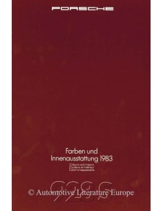 1983 PORSCHE 928S COLOURS & INTERIOR BROCHURE