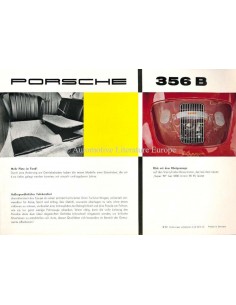 1960 PORSCHE 356 B BROCHURE DUITS 2