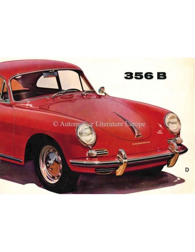 1960 PORSCHE 356 B BROCHURE DUITS