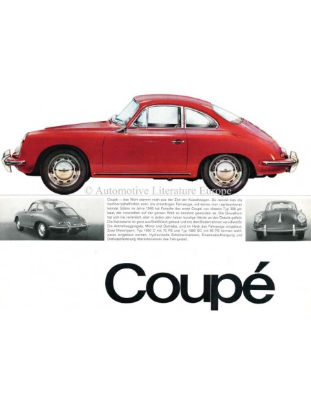 1964 PORSCHE 356 C BROCHURE GERMAN