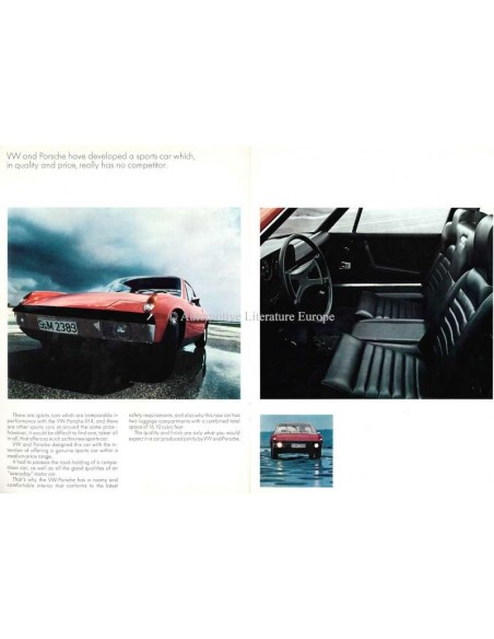 1969 VW-PORSCHE 914 PROSPEKT ENGLISCH
