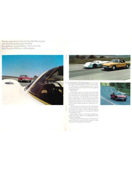 1969 VW-PORSCHE 914 BROCHURE ENGLISH