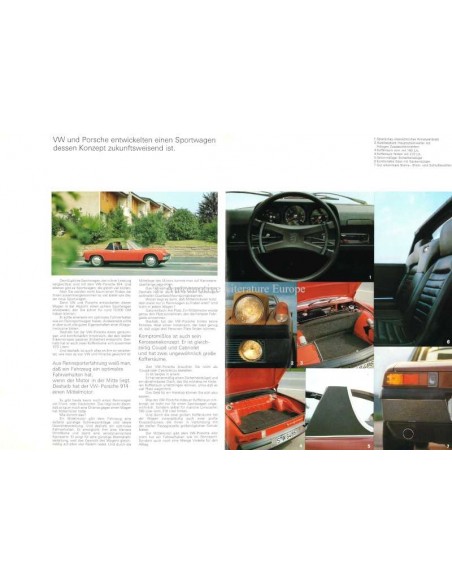 1970 VW-PORSCHE 914 BROCHURE DUITS