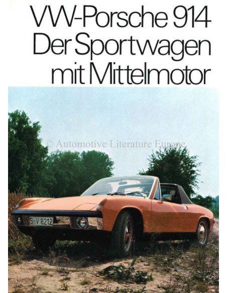 1970 VW-PORSCHE 914 BROCHURE GERMAN