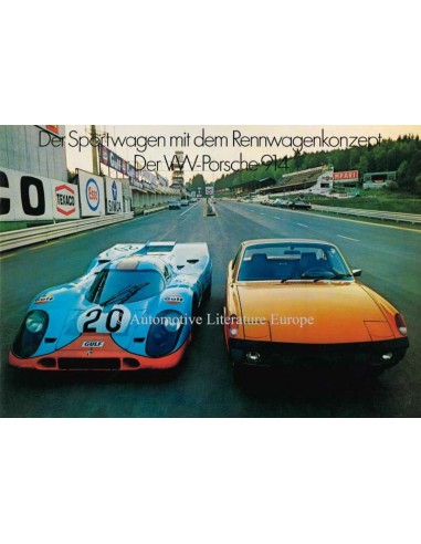 1971 VW-PORSCHE 914 BROCHURE DUITS