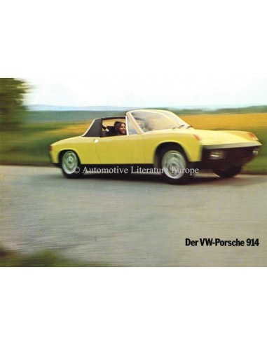 1974 VW-PORSCHE 914 BROCHURE DUITS