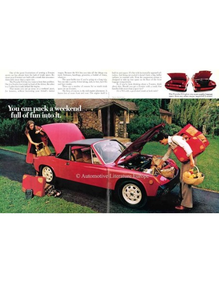 1973 PORSCHE 914 PROSPEKT ENGLISCH