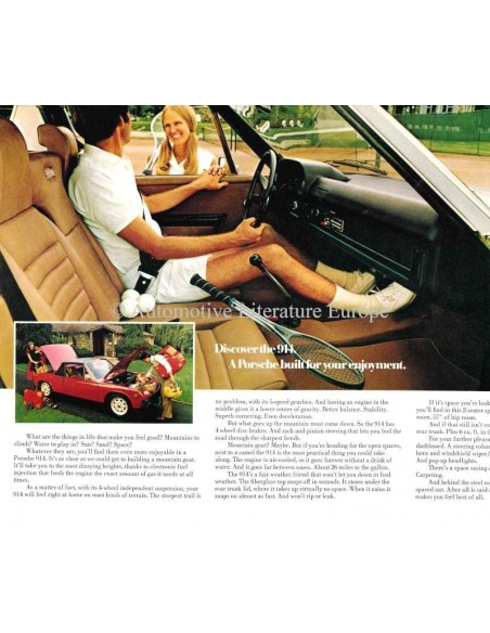 1973 PORSCHE 914 BROCHURE ENGELS