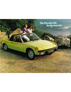 1973 PORSCHE 914 PROSPEKT ENGLISCH