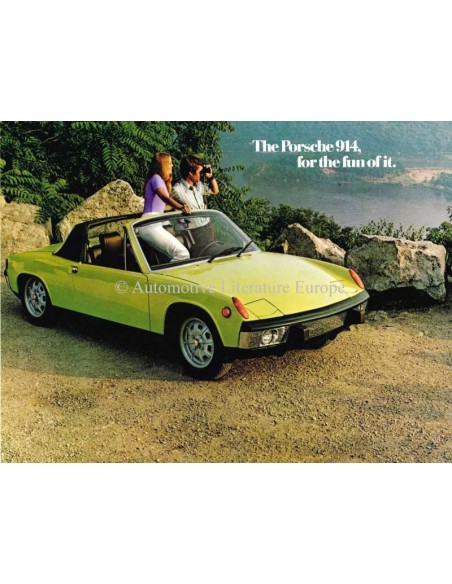 1973 PORSCHE 914 BROCHURE ENGELS