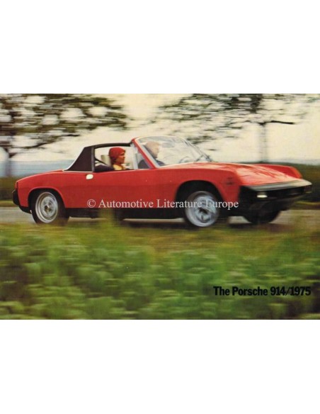 1975 PORSCHE 914 BROCHURE ENGELS