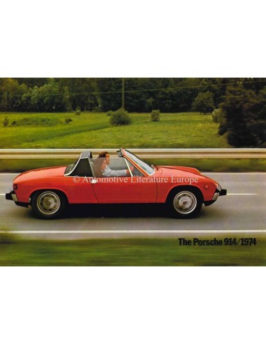 1974 PORSCHE 914 PROSPEKT ENGLISCH