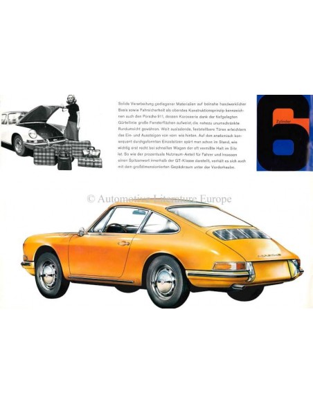 1964 PORSCHE 911 PROSPEKT DEUTSCH