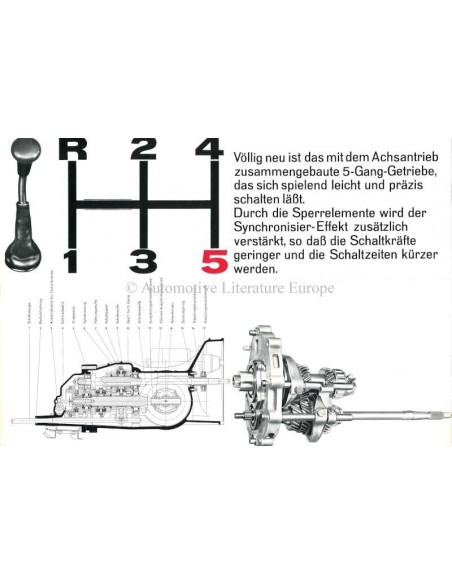 1964 PORSCHE 911 BROCHURE GERMAN