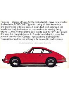 1965 PORSCHE 911 PROSPEKT ENGLISCH 2