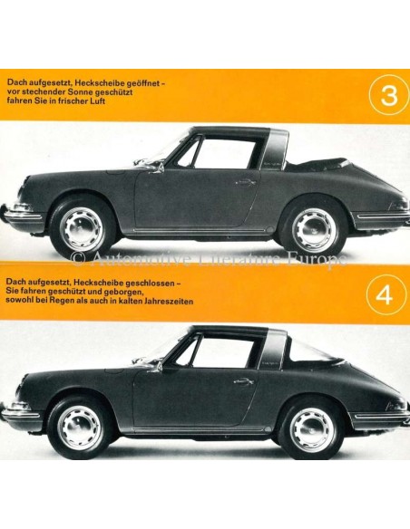 1966 PORSCHE TARGA PROSPEKT DEUTSCH