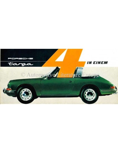 1966 PORSCHE TARGA BROCHURE GERMAN