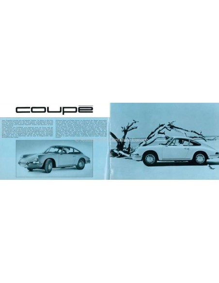 1967 PORSCHE TARGA & COUPÉ BROCHURE GERMAN