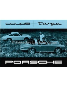 1967 PORSCHE TARGA & COUPÉ BROCHURE DUITS