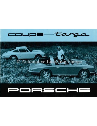 1967 PORSCHE TARGA & COUPÉ BROCHURE DUITS