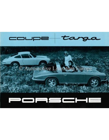 1967 PORSCHE TARGA & COUPÉ BROCHURE GERMAN