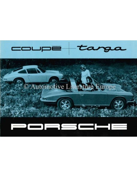 1967 PORSCHE TARGA & COUPÉ BROCHURE GERMAN