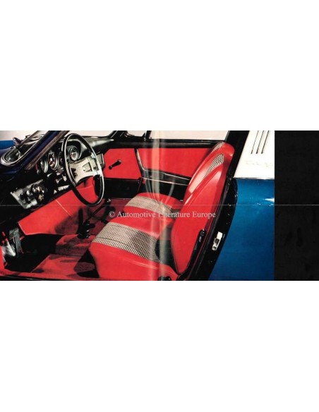 1968 PORSCHE TARGA & COUPÉ BROCHURE DUITS