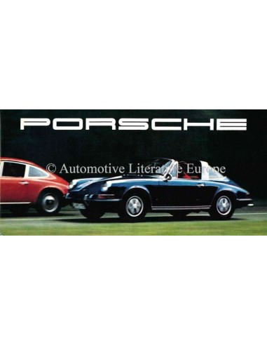 1968 PORSCHE TARGA & COUPÉ BROCHURE GERMAN