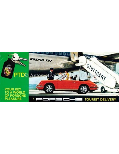 1969 PORSCHE TOURIST DELIVERY BROCHURE ENGELS