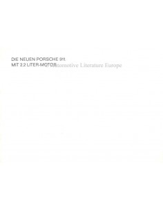 1969 PORSCHE 911 BROCHURE GERMAN