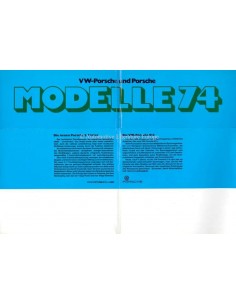 1974 VW-PORSCHE PROGRAMMA BROCHURE DUITS 2