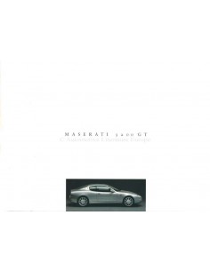 1998 MASERATI 3200 GT HARDCOVER PROSPEKT ITALIENISCH ENGLISCH 2