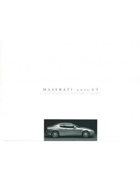 1998 MASERATI 3200 GT HARDCOVER BROCHURE ITALIAANS ENGELS