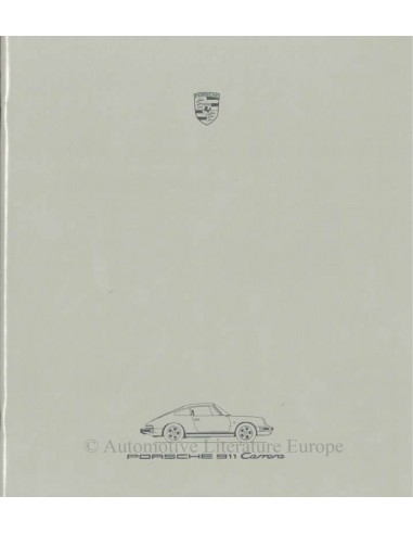 1986 PORSCHE 911 CARRERA BROCHURE DUITS