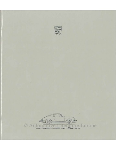 1986 PORSCHE 911 CARRERA BROCHURE GERMAN