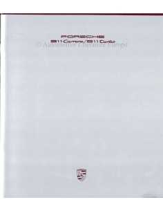 1989 PORSCHE 911 CARRERA & TURBO BROCHURE DUITS