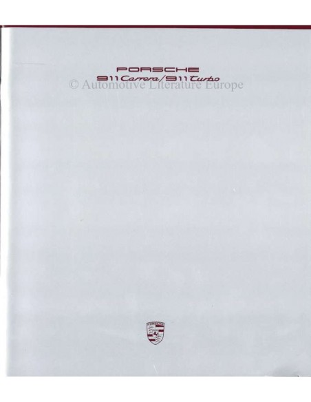 1989 PORSCHE 911 CARRERA & TURBO BROCHURE DUITS