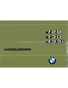 1977 BMW 7ER BETRIEBSANLEITUNG NIEDERLÄNDISCH