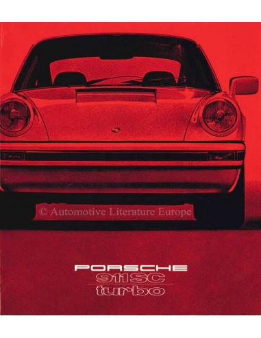 1979 PORSCHE 911 SC TURBO BROCHURE GERMAN