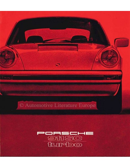 1979 PORSCHE 911 SC TURBO BROCHURE GERMAN