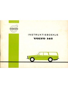 1972 VOLVO 145 INSTRUCTIEBOEKJE NEDERLANDS