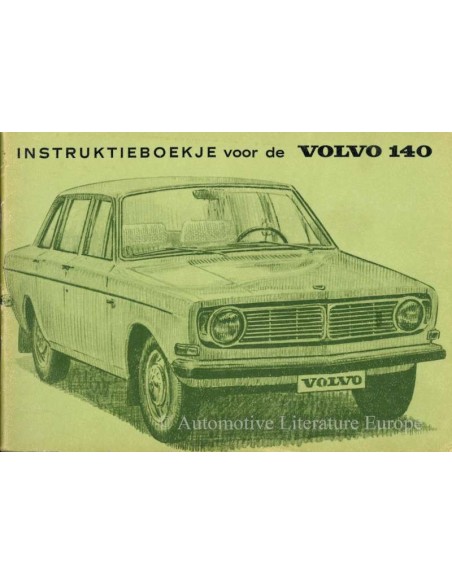 1970 VOLVO 140 INSTRUCTIEBOEKJE NEDERLANDS
