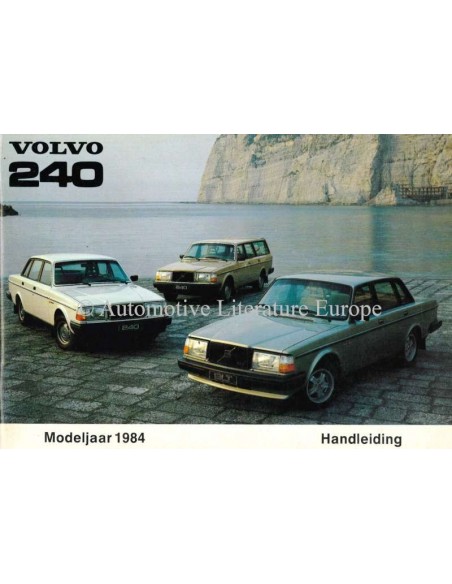 1984 VOLVO 240 OWNERS MANUAL HANDBOOK DUTCH