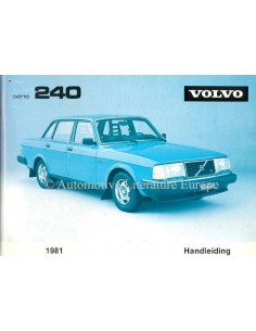 1981 VOLVO 240 INSTRUCTIEBOEKJE NEDERLANDS