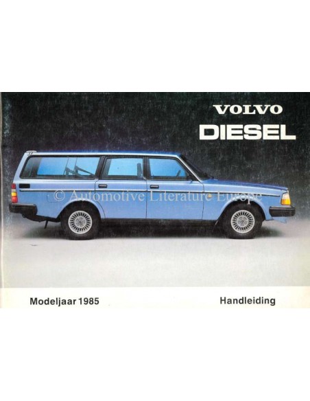 1985 VOLVO DIESEL BETRIEBSANLEITUNG NIEDERLÄNDISCH